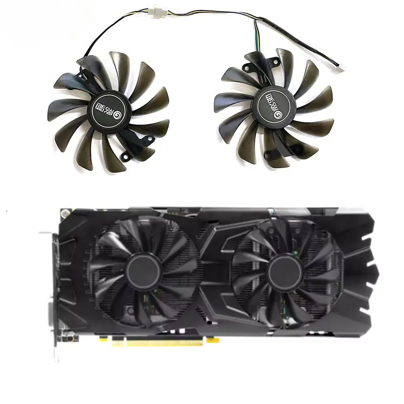 2 Cái / lốc GTX1070 GTX1070Ti GTX1080 Quạt Cho KFA2 GALAX GeForce GTX 1070 1070Ti 1080 EXOC SNPR Car