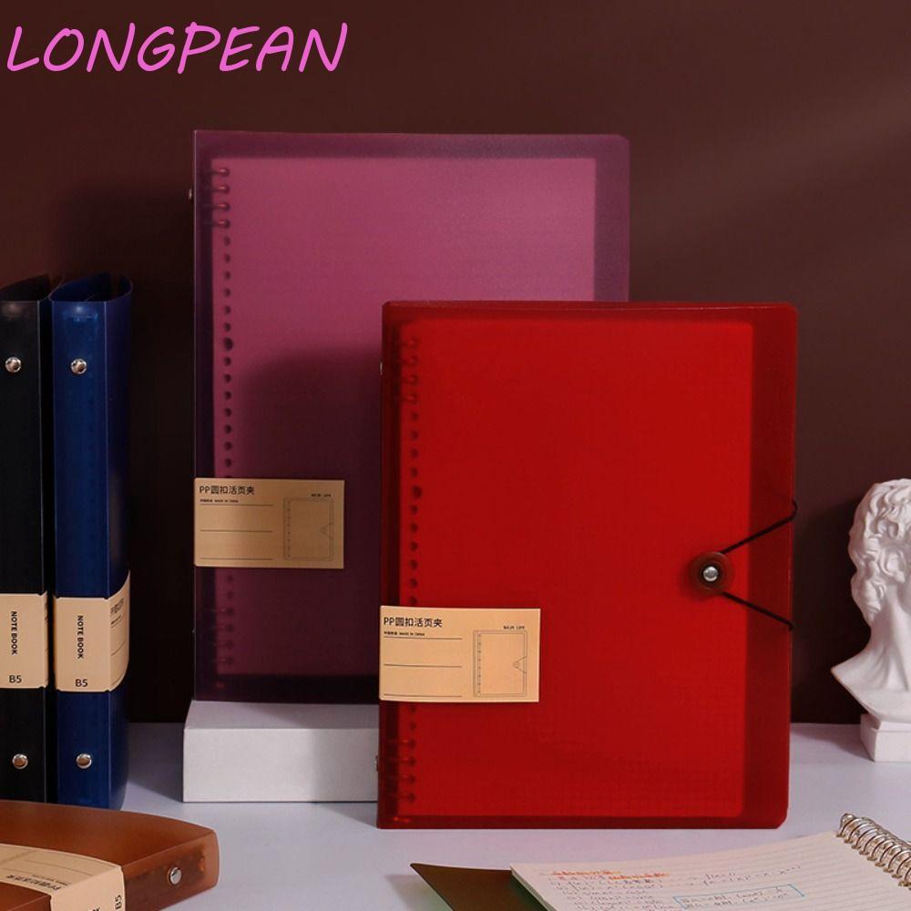 LONGPEAN Loose Leaf Notebook Shell, Notebook Binder Inner Cover A5 / B5 / A4 Binder Cover, Vintage 8