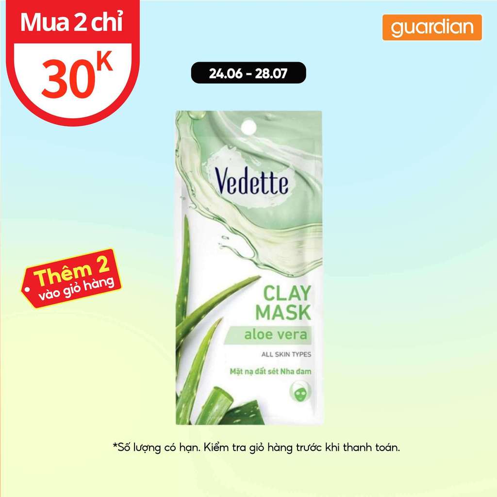 Mặt Nạ Đất Sét Nha Đam Vedette 12Gr