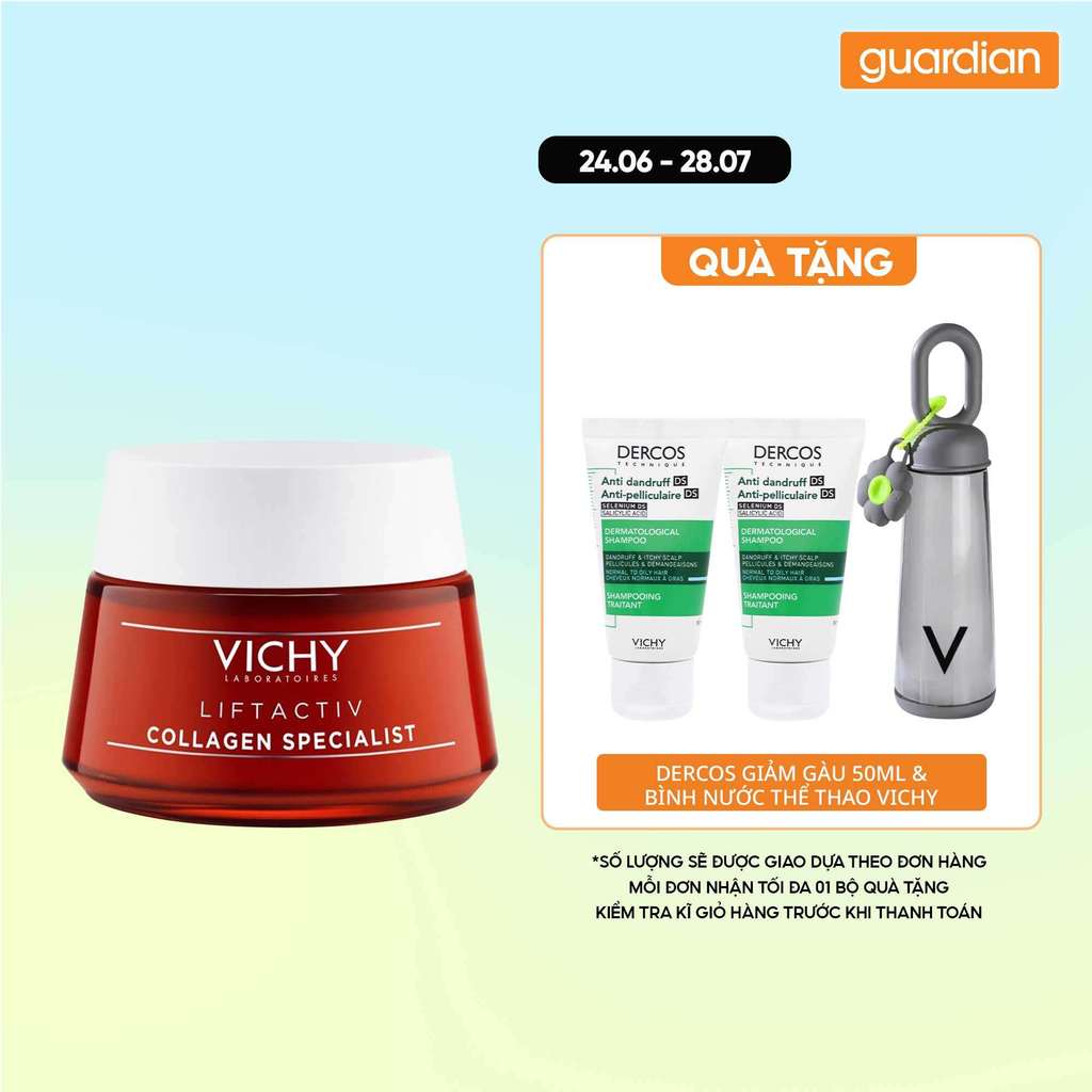 Kem Dưỡng Ban Ngày Vichy Liftactiv Collagen Specialist 16 (Hỗ Trợ Cải Thiện 16 Dấu Hiệu Lão Hóa) 50M