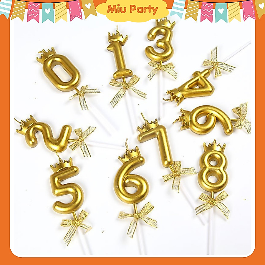 Nến Số Vương Miện Trang Trí Sinh Nhật - Miu Party