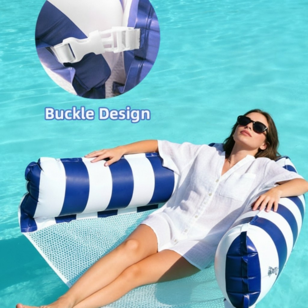 Phòng chờ hồ bơi có ghế lưới Nhẹ Bể bơi bơm hơi Lounger Lounger Lounger Thoải mái Dễ sử dụng cho ngư