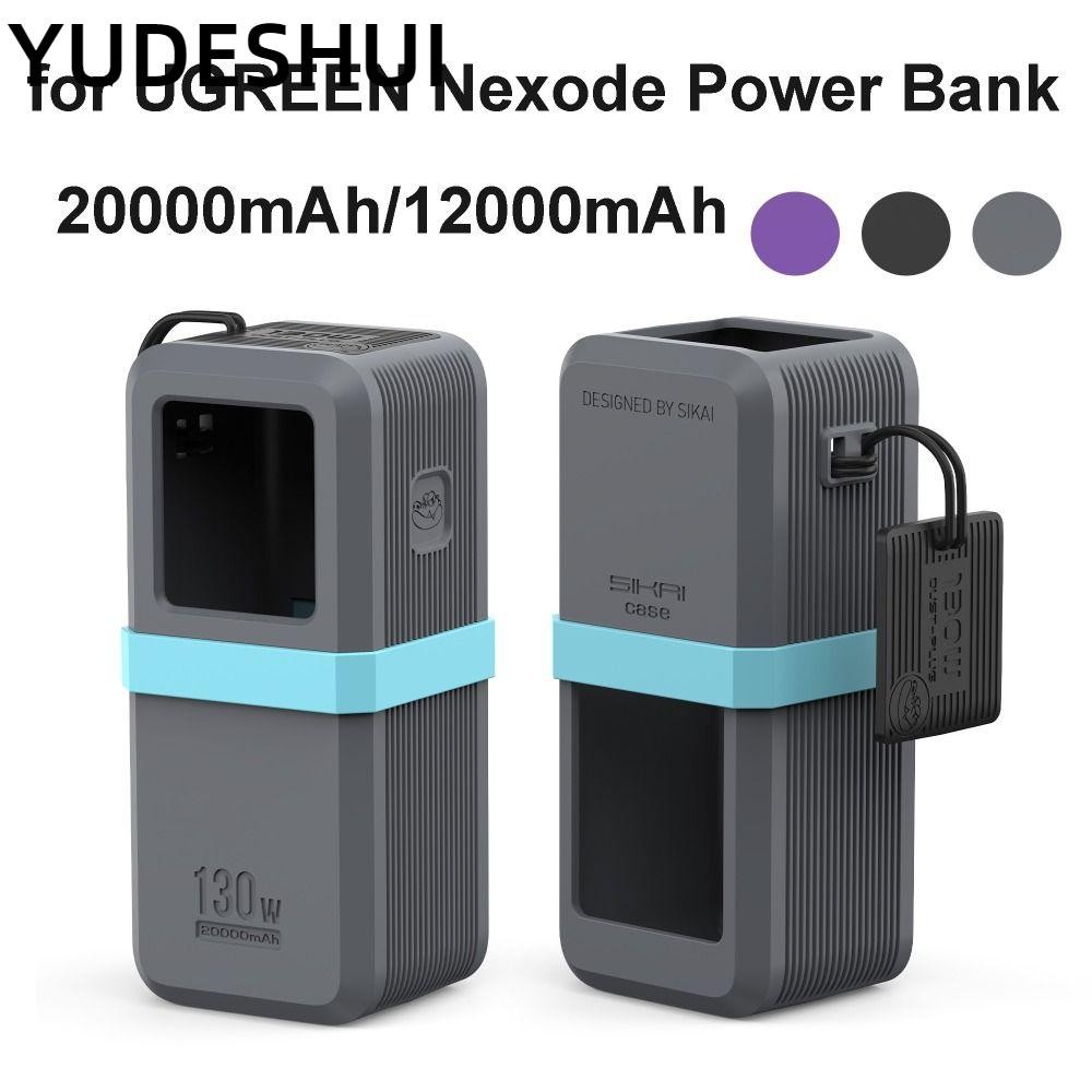 YudhUI Silicone, Bảo vệ di động mềm, Vỏ bảo vệ chống sốc chống bụi cho UGREEN Nexode Power Bank 2000