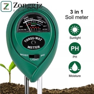  Máy dò đất ZONGGJZ Máy kiểm tra độ ẩm đất 3 in1 Máy đo độ ẩm đất Máy phân tích Dụng cụ làm vườn Máy kiểm tra độ PH đất Máy kiểm tra độ PH sân vườn 