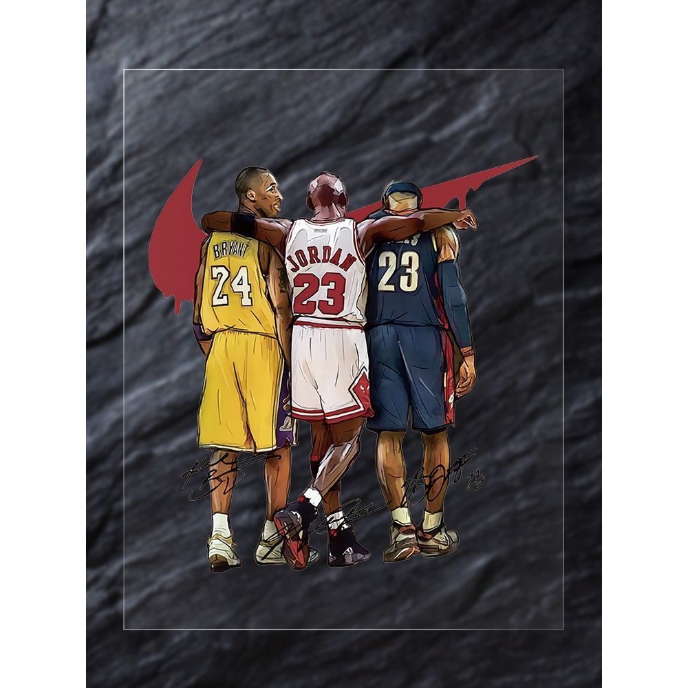 Nba Basketball Star Car Sticker Jordan James Kobe Logo Sáng Tạo Xe Máy Điện Xe Phản Quang Miếng Dán