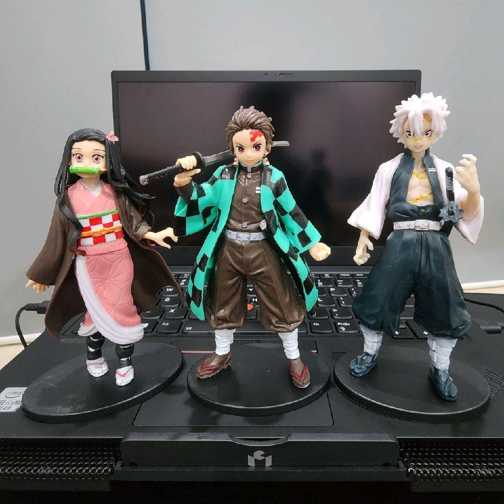 Mô hình Demon Slayer Nezuko, Tanjiro và Phong trụ Shinazugawa Sanemi - Kimetsu No Yaiba - No Box