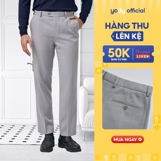 [Đồng giá] Quần âu nam YODY quần vải Polyester Nano hạn chế nhăn nhàu tra - QAM7045 DG1