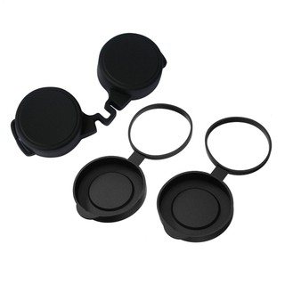 2X Set Binoculars Protective Rubber Objective Lens Caps Lens Spotting Telescope Binocular Rear Caps Dust Cover rdavn
