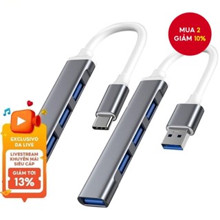 USB HUB USB3.0 Bộ chia đa năng loại C Bộ chuyển đổi 4 trong 1 cho máy tính xách tay Xiaomi Lenovo Macbook PC