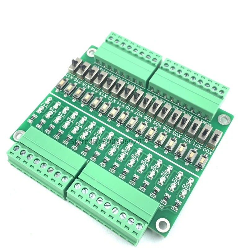 Bảng mô phỏng gỡ lỗi PLC DC5-28V Bảng kiểm tra đầu vào và đầu ra 16 hỗ trợ đầu vào NPN / PNP / rơle 