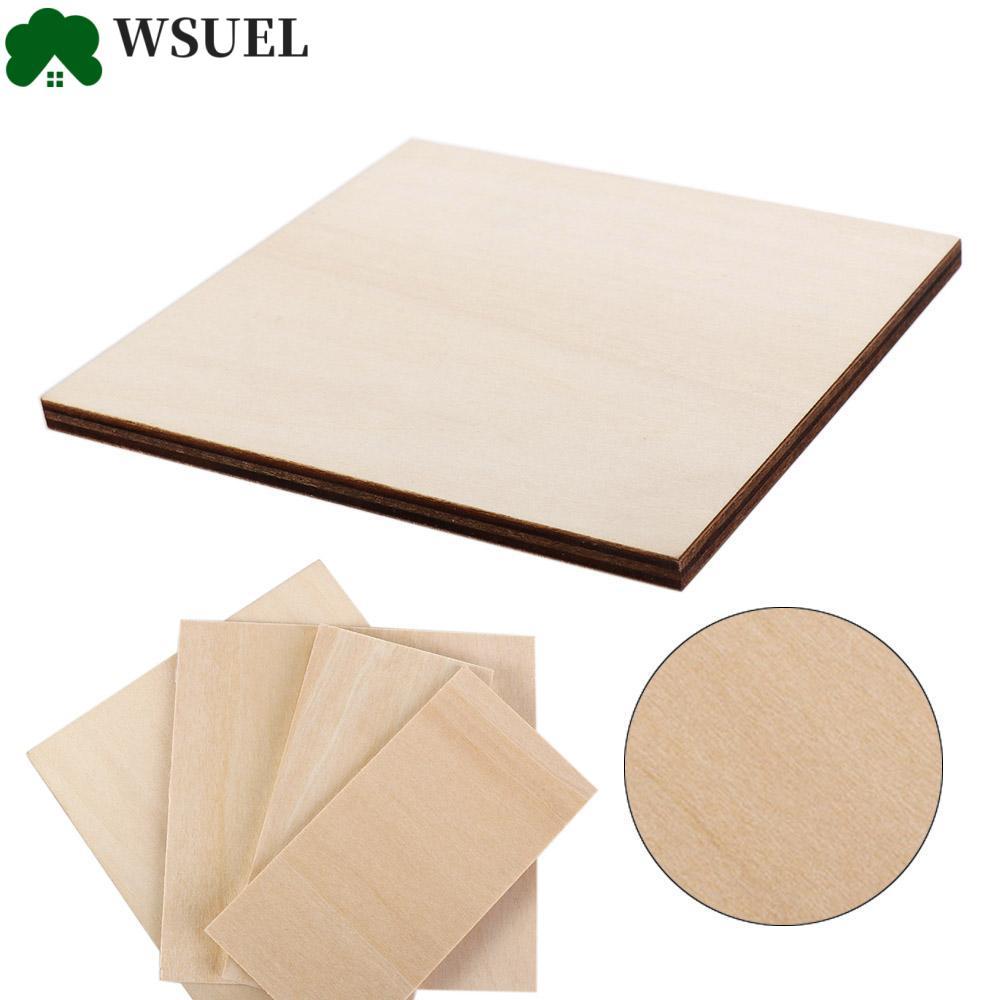 WSUEL Basswood Vật liệu ván ép Vật tư khắc Tấm gỗ dăm Đồ chơi Balsa Vật liệu xây dựng Tấm gỗ dán Nhà