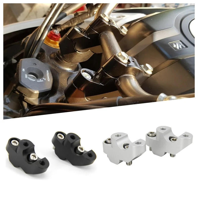 1 Cặp Xe Máy 30 Mm Tay Cầm Nâng Thanh Gắn Tay Cầm Kẹp 7 / 8 "Dành Cho Suzuki V-STROM V-Strom DL650 D