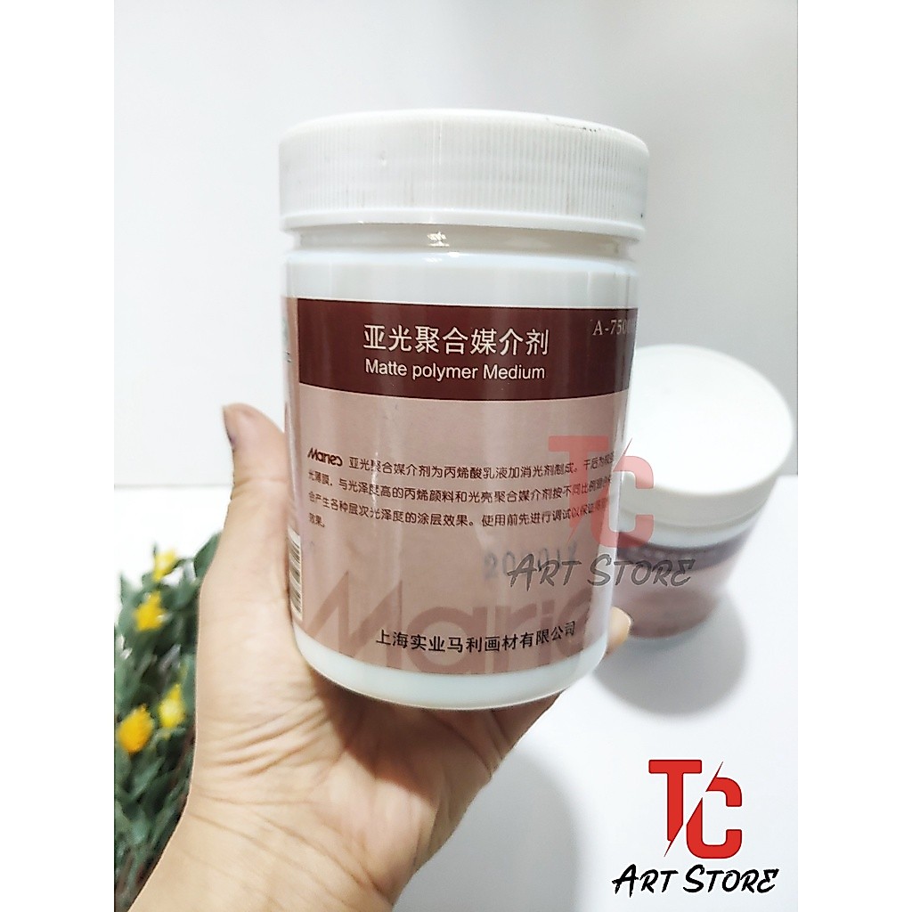 PHỦ MỜ BẢO VỆ TRANH ACRYLIC - MATTE POLYMER MEDIUM MARIE'S 500ML