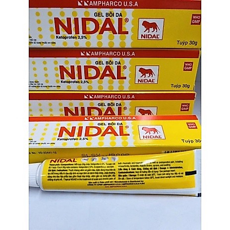 Gel bôi da NIDAL-tuýp 30g