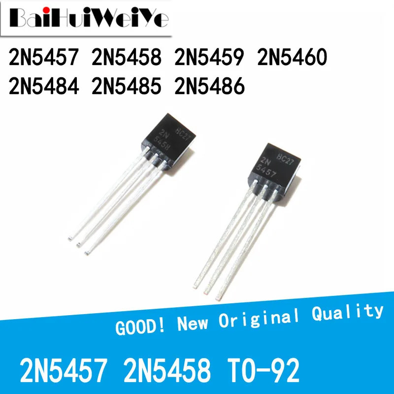 5 CHIẾC 2N5457 2N5458 2N5459 2N5460 2N5484 2N5485 2N5486 TO-92 Âm thanh / Tín hiệu khuếch đại Transi