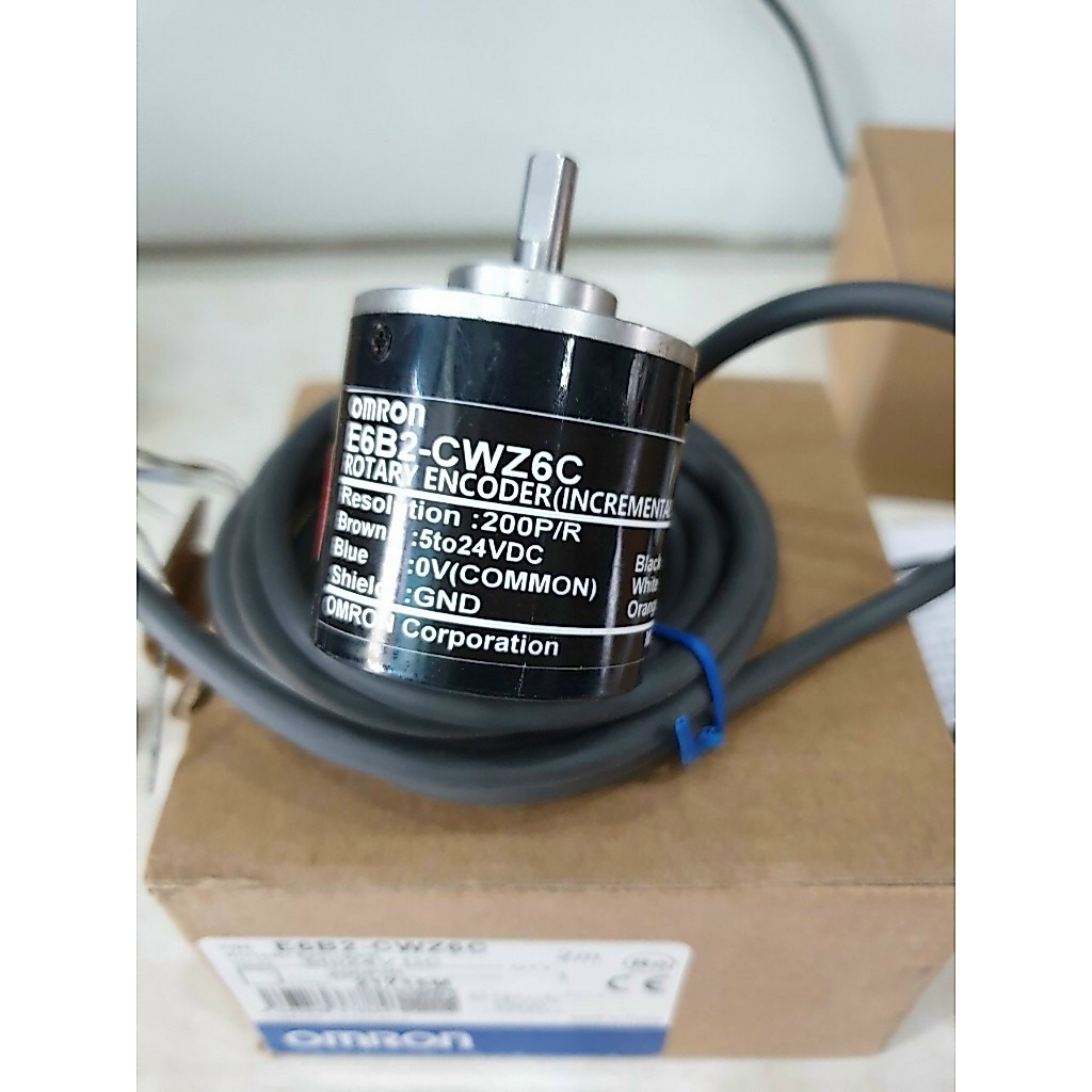 Encoder E6B2-CWZ6C 360 xung, 600 xung, 1000 xung, 1024 xung,2000 xung,3600 xung (Bộ mã hóa vòng quay