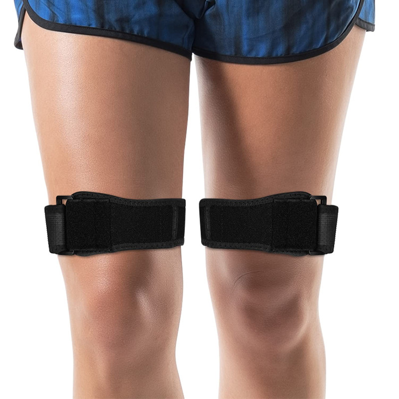 2 Dây đeo IT, Có thể điều chỉnh Iliotibial đầu gối đùi & hội chứng ITB Hỗ trợ bọc nén, Viêm gân bánh