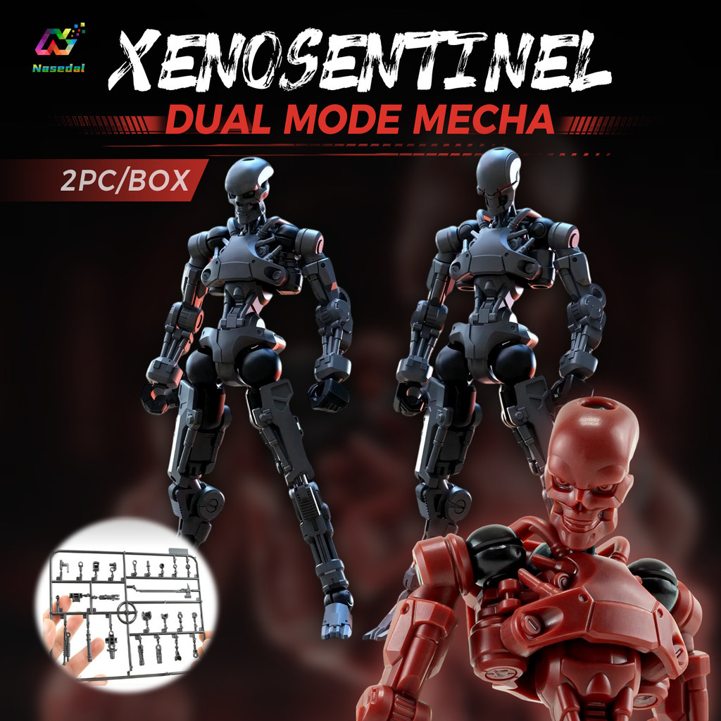 2 Cái / hộp Sheik Mainland XENOSENTINEL 3MIN Project A Dual Mode Sentinel & Slay Form Mecha Bộ mô hì