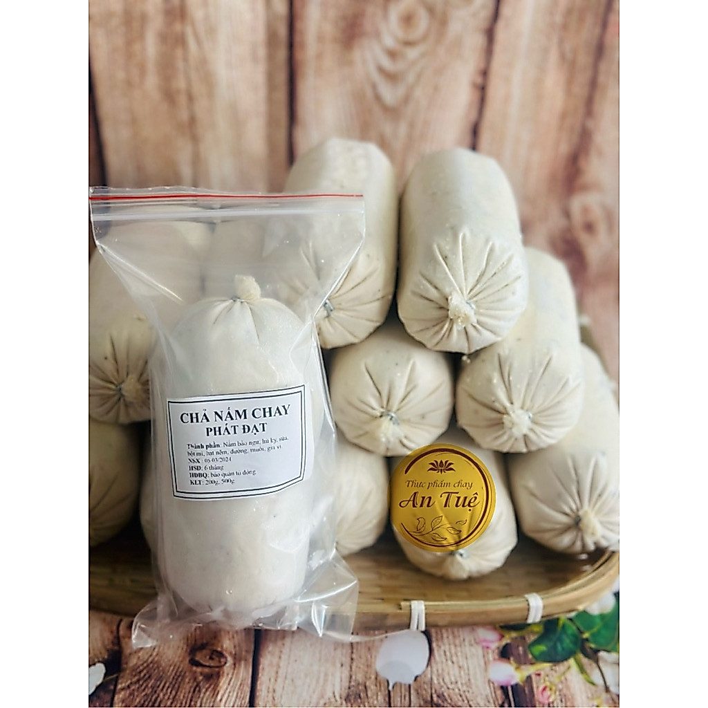 1kg chả nấm bào ngư chay Phát Đạt / chả chay ngon/ hàng lạnh chỉ ship hoả tốc TPHCM / TPC AN TUỆ