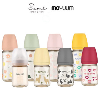[CHÍNH HÃNG] BÌNH SỮA MOYUUM HOẠ TIẾT 170/270ml CHO BÉ (bình đã kèm núm), Sumi Baby