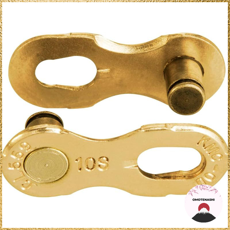 KMC Bicycle Chain CL559R Missing Link 2-Piece Set [10 SPEED] TI Gold