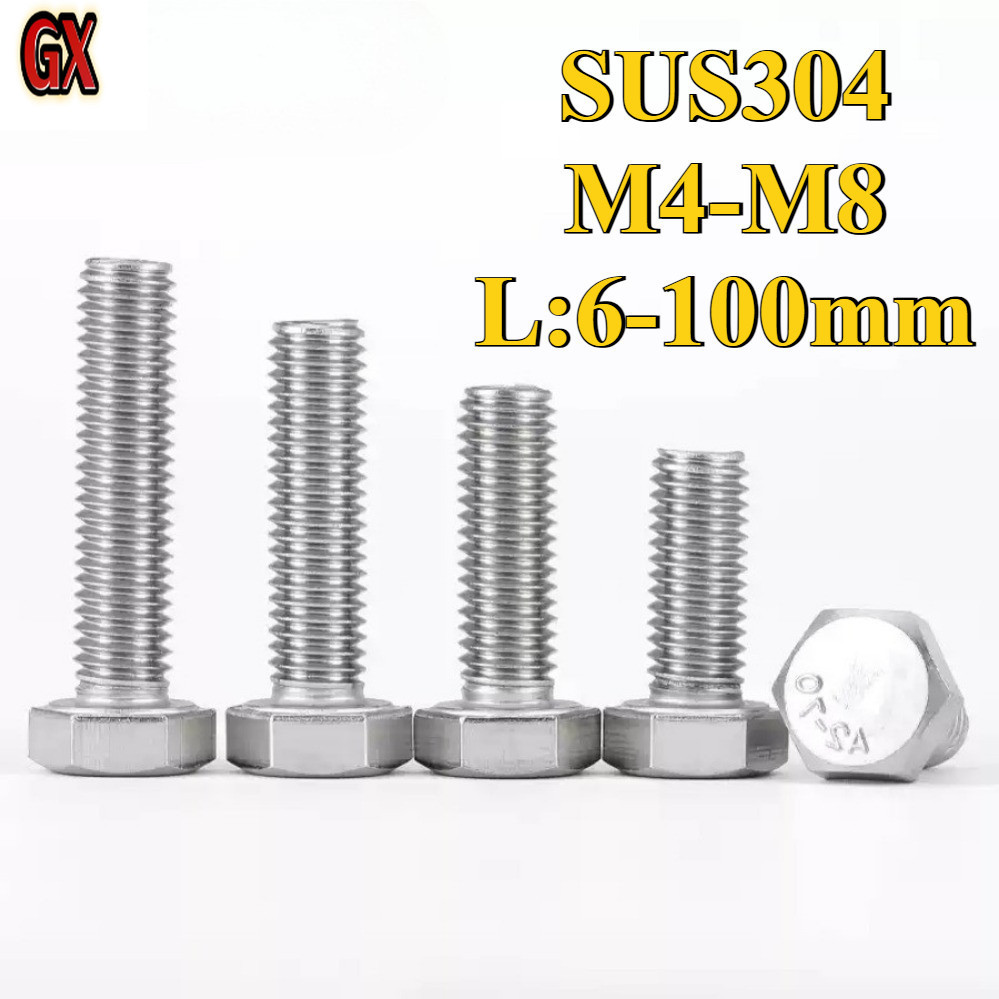 Thép không gỉ 304 Ren Ngược Bên Ngoài Lục Giác Bu Lông Trái Ngược Chủ Đề Nối Dài Bu Lông M4 / M5 / M