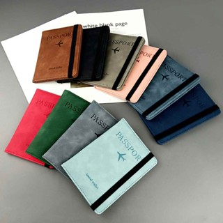 Ví da đựng passport nhiều ngăn đa màu sắc, bao da hộ chiếu PU cao cấp chống thấm nước ZARIO