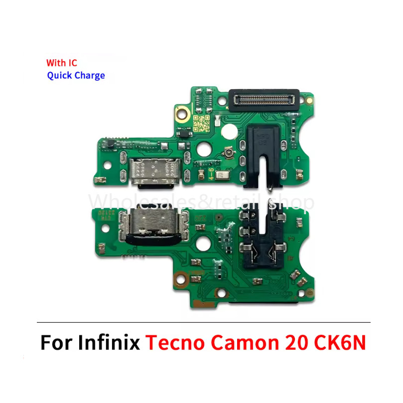 Dành Cho Tecno Camon 20 / 20 Pro 4G 5G CK6 CK7 CK8 Bảng Sạc Nhanh Cổng Sạc Nhanh Có IC