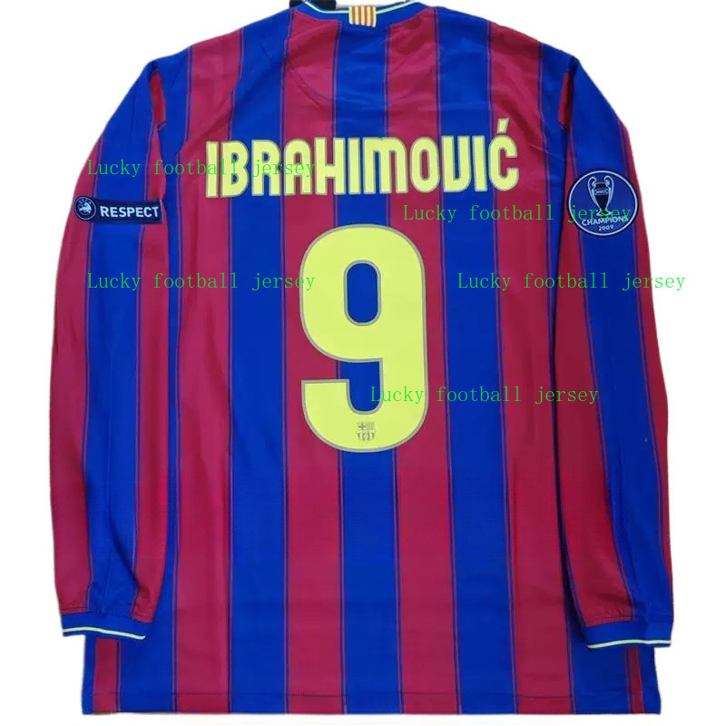 Áo bóng đá retro Barca dài tay phiên bản 2009/10 - Authentic Messi Jersey