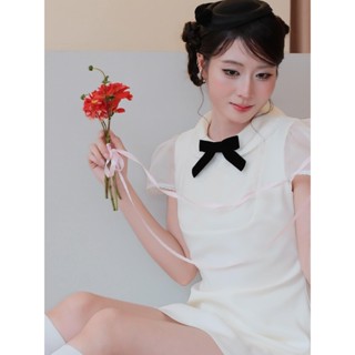 Rona dress đầm tiểu thư phối nơ thiết kế AGUJA