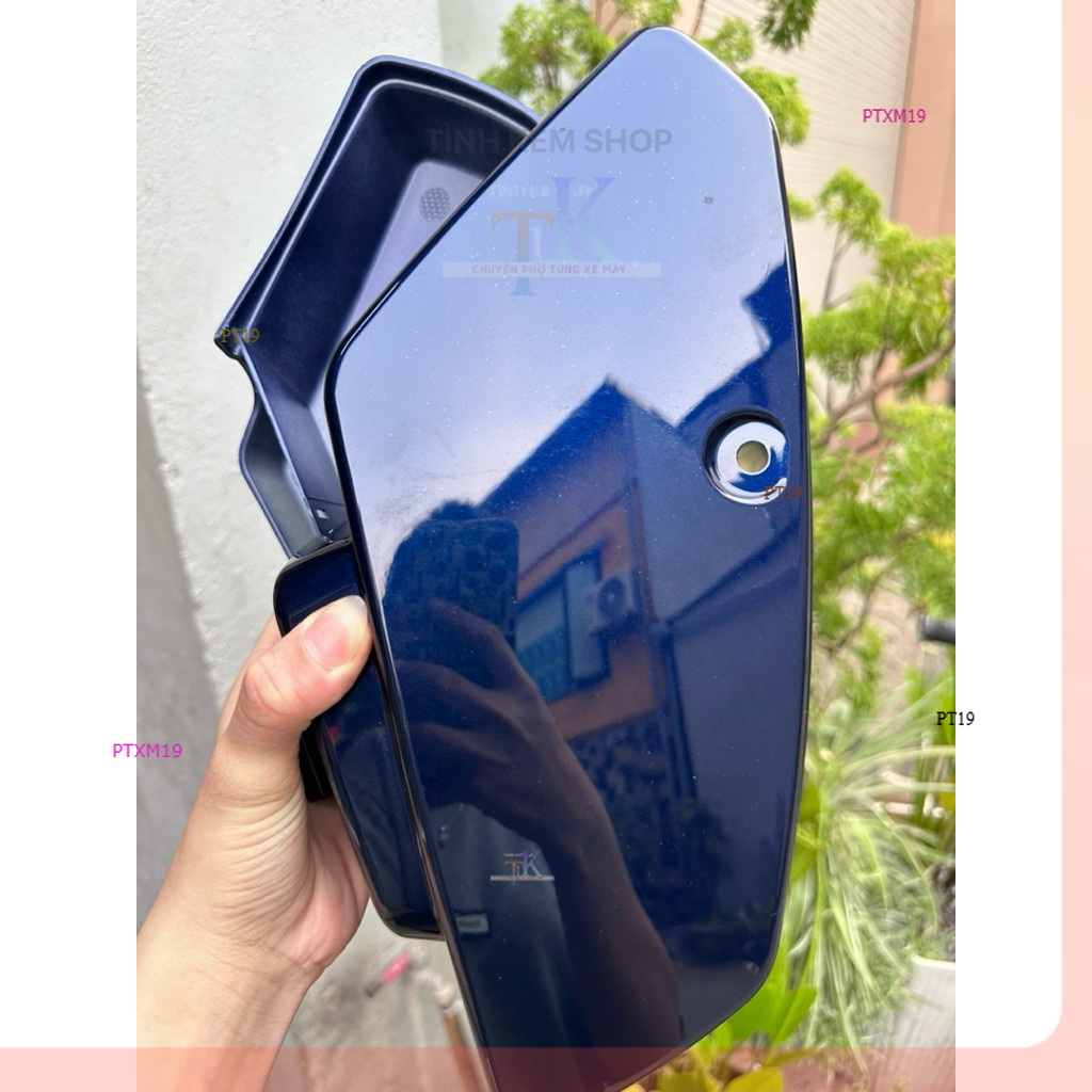 Đôi Cốp xe cub 82 màu xanh tím nhựa bao đẹp |TKS