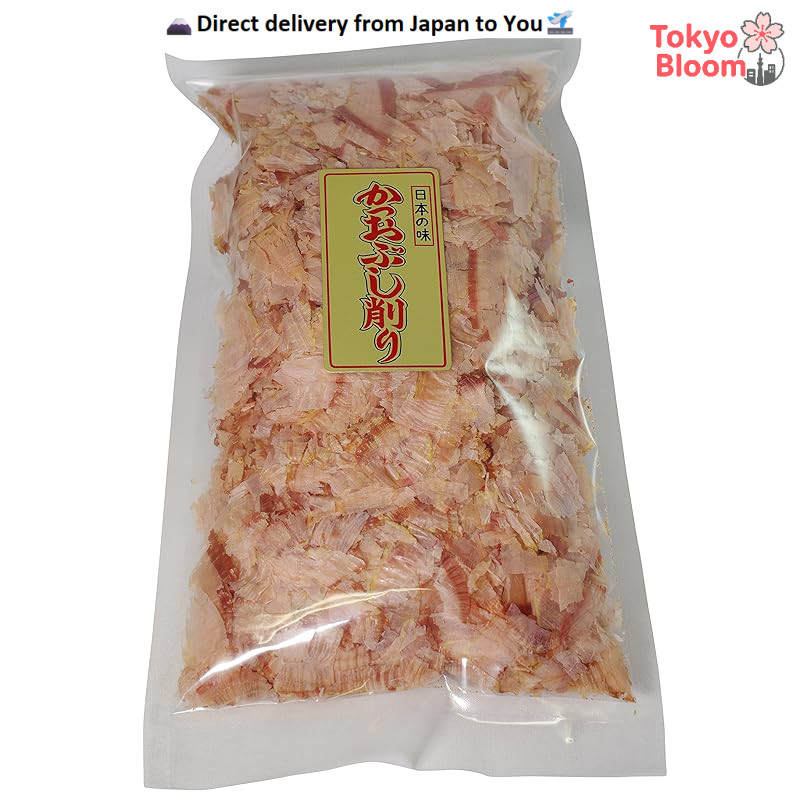 Premium dried bonito flakes from Makurazaki, Kagoshima, 100g.