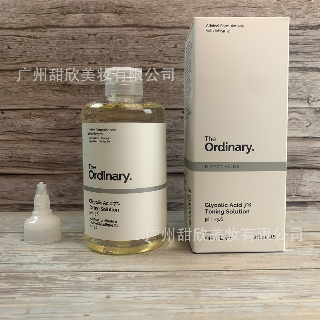 7%Exfoliating Pore Minimizing Glycolic Acid Toner Fruit Acid Hot Sale Closed Comedones Spot Goods Or