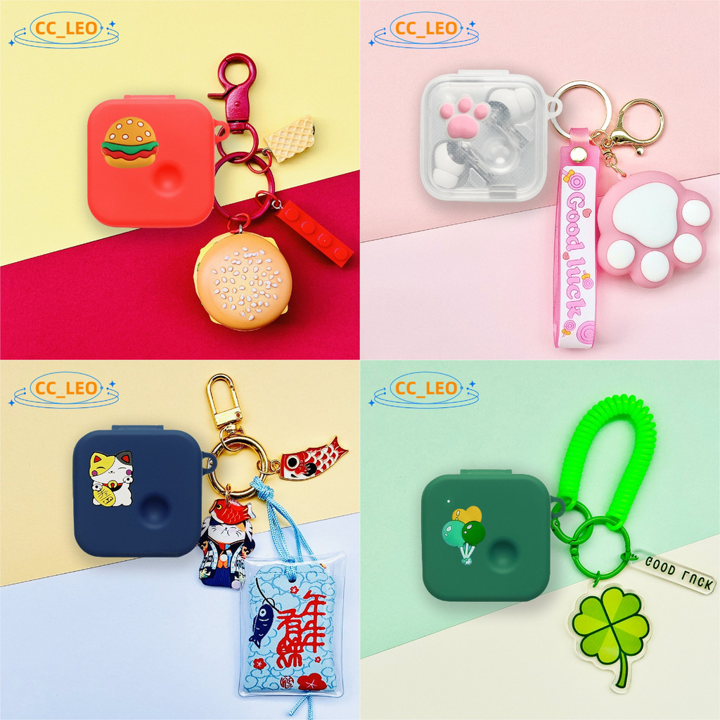 Case for Nothing Ear (3) 2025 Cute Lucky Cat Keychain Pendant Silicone Soft Case Suitable for Nothin