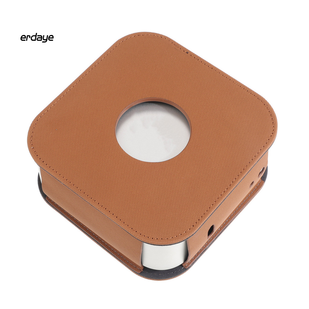 [erdaye] Vỏ bảo vệ mini 4 chống trầy xước Mini 4 Vỏ bảo vệ mini 4 Vỏ bảo vệ giả da cho Mac Mini4 Máy