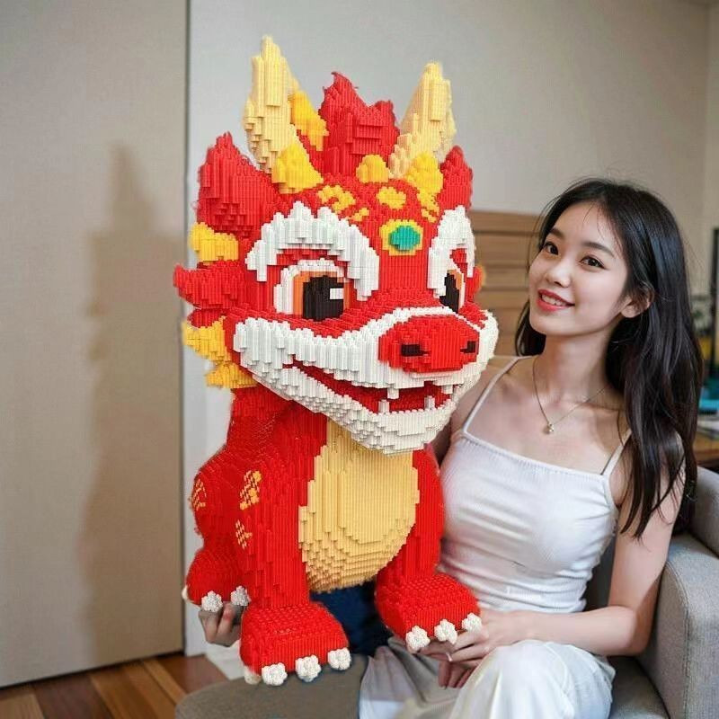 Tương thích với LEGO Zodiac Fulong Fire Dragon Bu Tương thích với LEGO Zodiac Fulong Fire Dragon Khố