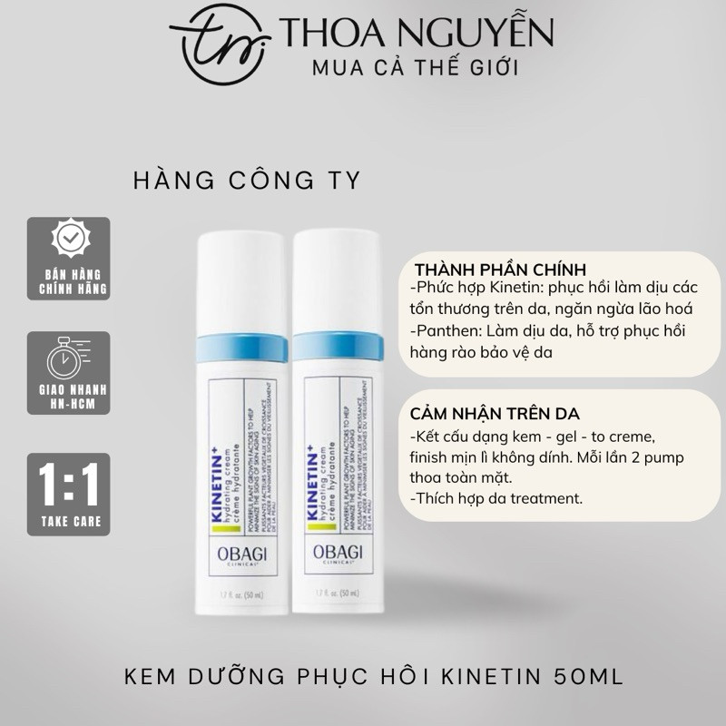 [HÀNG CÔNG TY] Kem dưỡng Obagi Kinetin Hydrating Cream