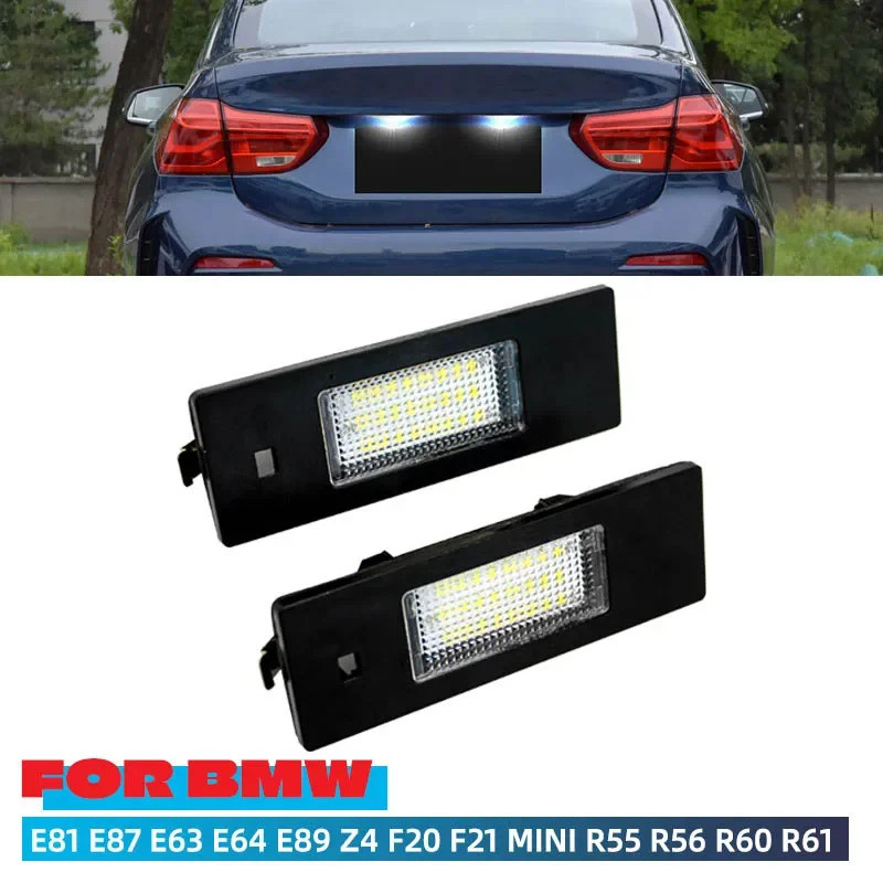 HUI Xe Led Biển Số Đèn Cho Xe BMW 1 6 Z Series E81 E87 F20 F21 E63 E64 M6 F06 F12 F13 E85 E86 E89 Z4