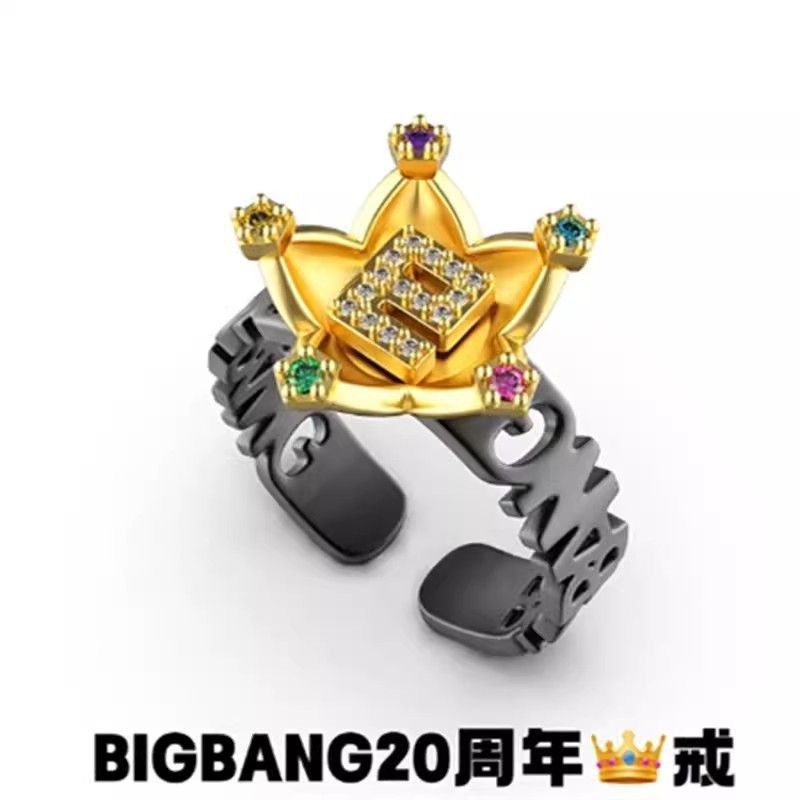 Nhẫn BIGBANG Kwon Ji-Dragon Nhẫn Kỷ Niệm 20 Năm Hỗ Trợ Nhẫn Vương Miện Kwon Ji-Dragon Buổi Hòa Nhạc 