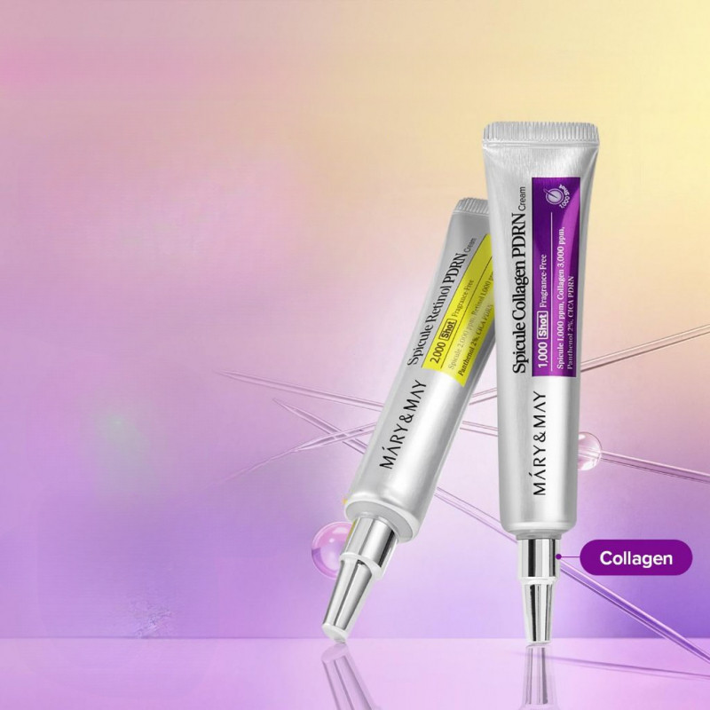 Kem MARY & MAY Spicule Retinol PDRN 15g / Collagen Spicule fACE Cream 15g