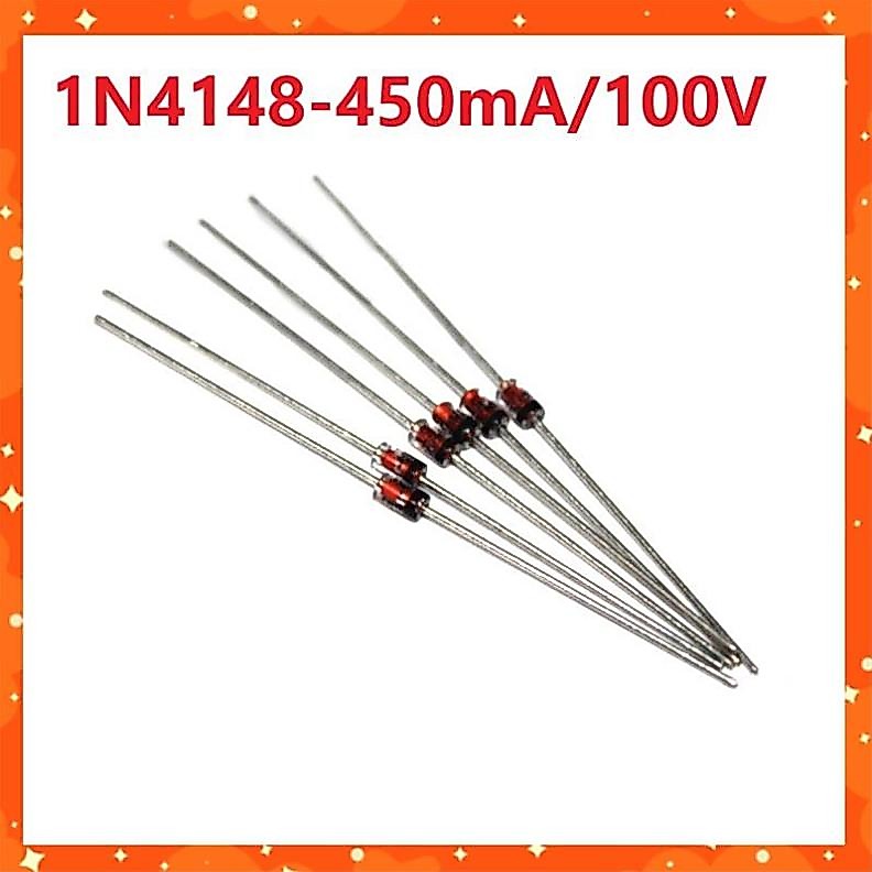Gói 10 Con Diode Xung 1N4148 450mA 100V Chân Cắm DO-35 DIP - Diode Zenner 4148