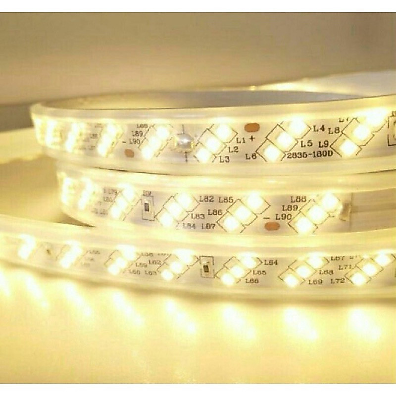 Dây Đèn Led 2835 3 hàng bóng ( Combo 3-5-10 mét kèm nguồn )