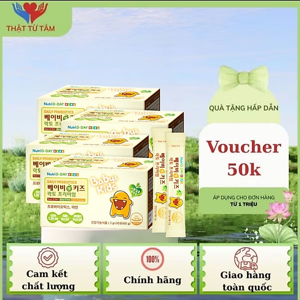 Nutri D-Day BABY & KIDS Lacto Premium men vi sinh trẻ em

