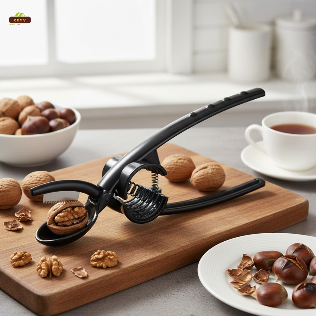 Walnut Cracker Home Nut Công cụ mở vỏ thép hợp kim cho quả óc chó Pecans và hạt Macadamia