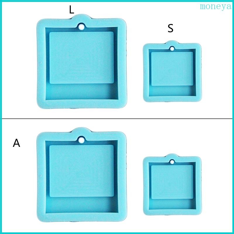 Creative Photo Frame Keychain Epoxy Resin Mold Handmade Pendants Silicone Mo