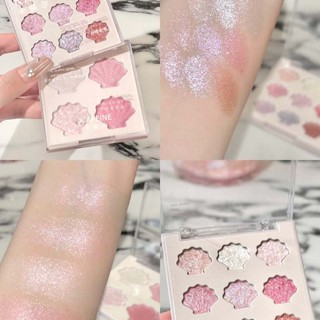  JOJO DIARY Lấp Lánh Phấn Mắt Kim Cương Sáng Bóng Bảng Phấn Mắt Chống Thấm Nước Highlighter Powder Shimmer Bright Earth Color Eye Makeup Cosmetics 