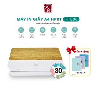 Máy in nhiệt A4 HPRT FT800 - Kết nối Bluetooth/WiFi, đa chức năng, không cần mực.