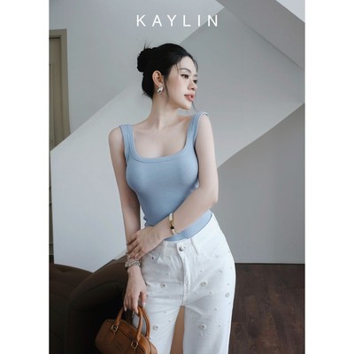 Áo thun KAYLIN form ba lỗ hở lưng chất vải thun gân co giãn phong cách mát mẻ BST Hè 2025 - N2470
