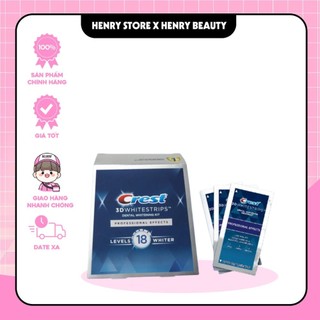Miếng Dán Trắng Răng Crest 3D White Professional Effects Làm Trắng An Toàn, Hiệu Quả Nhanh
