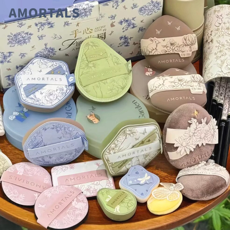 AMORTALS Bông Phấn Bông Mút Dòng Garden Mút Đánh Phấn Tinh Tế Mềm Mại Và Hoàn Hảo